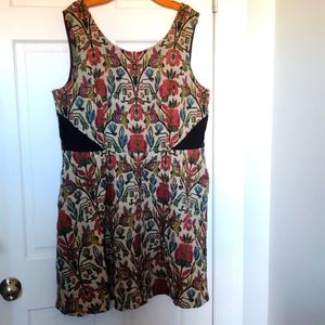 Eshakti Fit and flare tapestry dress